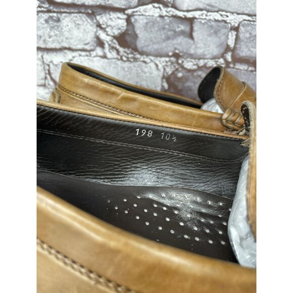 To Boot New York Brown Leather Penny Loafer Driving Shoes Men’s Sz 10.5D US/44EU - Picture 10 of 16